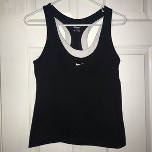 Nike tank with built in sports bra size medium